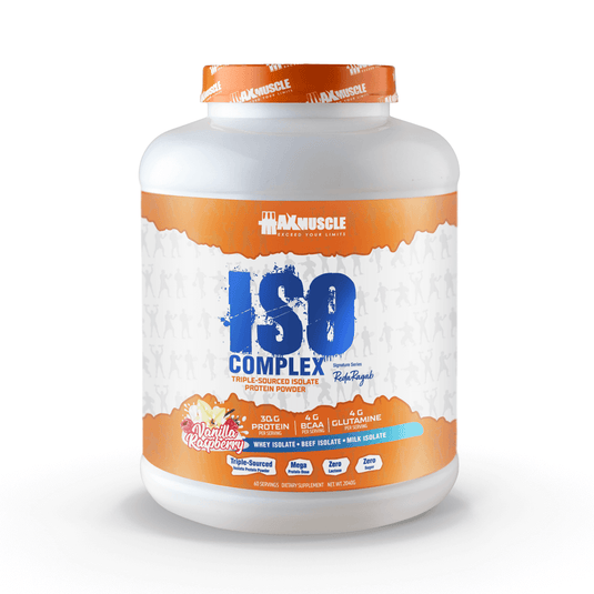 Max Muscle Iso Complex Triple Sourced Isolate Protein Powder Reda Ragab Signature Series-60Serv.-2040G.