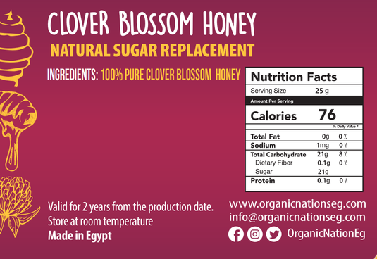 Organic Nation Honey Clover-400G