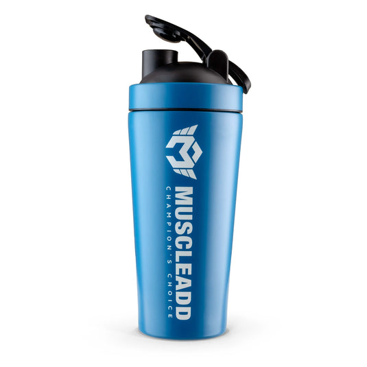 Muscle Add Stainless Steel Shaker-900ML-Blue Edition