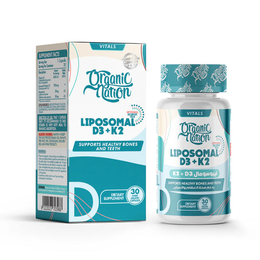organic nation liposomal d3+k2 30 serv 30 cap