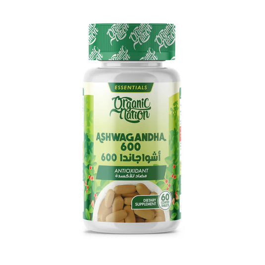 Organic Nation Ashwagandha 600-30Serv.-60Tablets