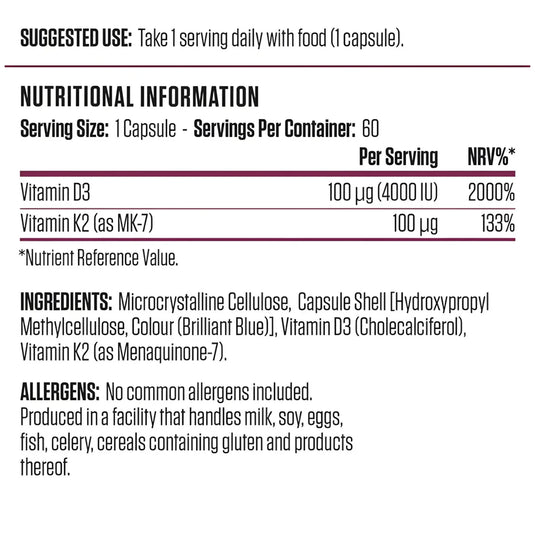 Vitamin D3 & Vitamin K2 Applied Nutrition