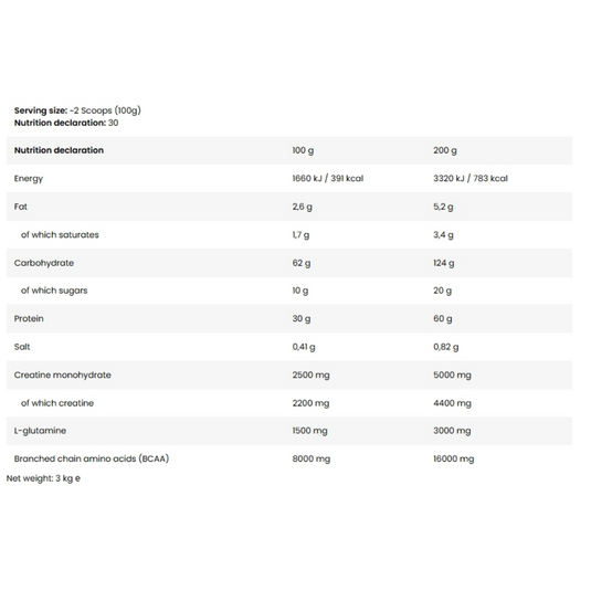 Skull Labs, Ripped Mass, 3kg, 30 Servings