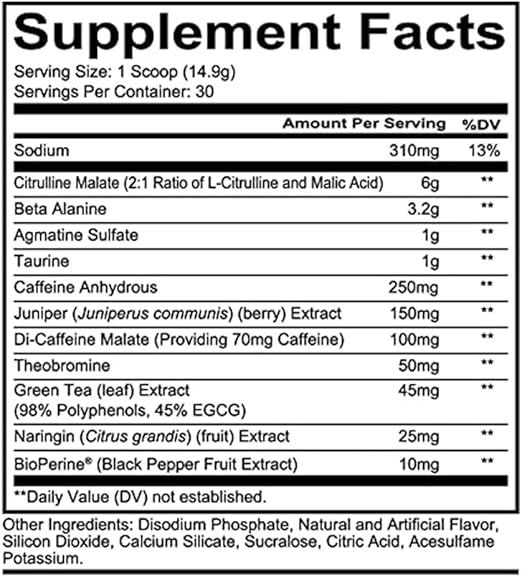 Redcon1 Total War - Pre Workout, 30 Servings