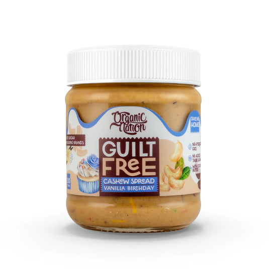 Organic Nation Guilt Free Cashew Spread-200G-Vanilla Birthday Cake