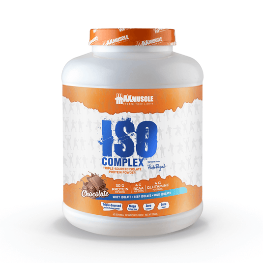 Max Muscle Iso Complex Triple Sourced Isolate Protein Powder Reda Ragab Signature Series-60Serv.-2040G.
