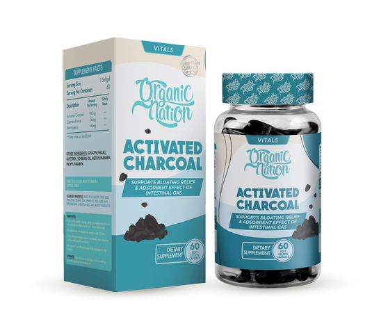 Organic Nation Activated Charcoal-60Serv.-60Capsules