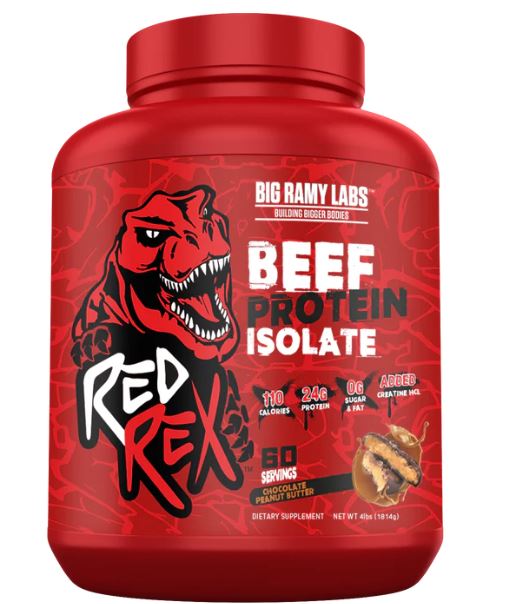 Big Ramy Labs Red Rex Beef Protein Isolate-60Serv.-1814G.