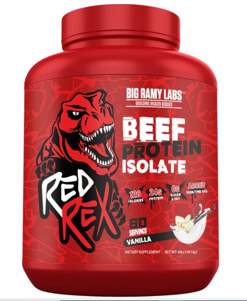 Big Ramy Labs Red Rex Beef Protein Isolate-60Serv.-1814G.