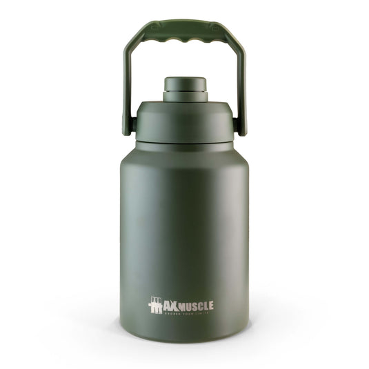 Max Muscle Stainless Steel jug-2L-Dark Green