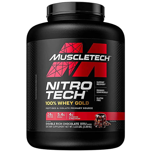 Muscletech Nitrotech 100% Whey Gold-69Serv.-2.27KG-Double Rich Chocolate