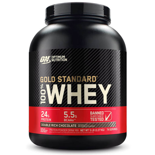 Optimum Nutrition Gold Standard 100% Whey-74Serv.-2.27KG-Double Rich Chocolate