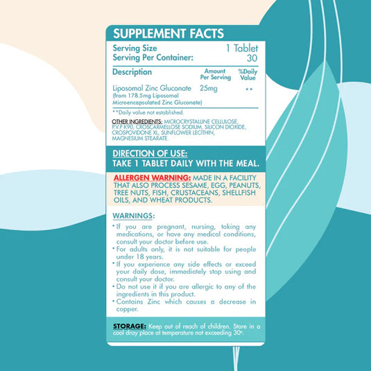 Organic Nation Zinc Gluconate-30Serv.-30Tablets
