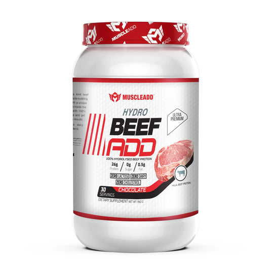 Muscle Add Hydro Beef Add 100% Hydrolyzed Beef Protein-30Serv.-960G.-Chocolate