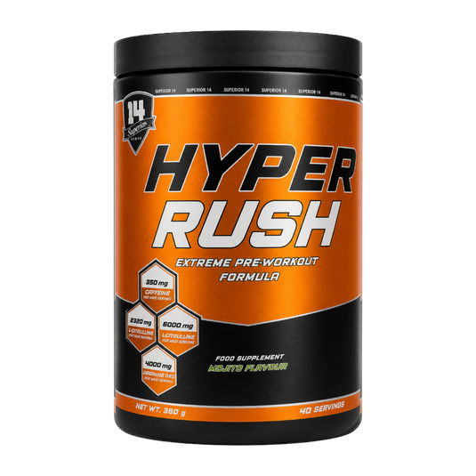 Superior 14, HYPER RUSH, 380G, 40 Servings