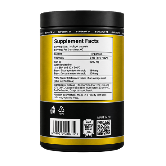 Superior 14, Omega 3 Softgel, 120 Softgel, 161g, 120 Servings