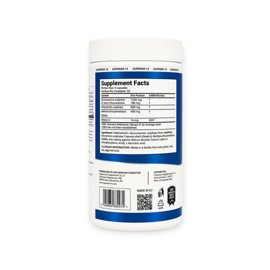 Superior 14 Joint Guard | Glucosamine, Chondroitin, MSM & Vitamin C 90 Capsules