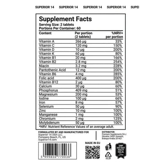 Superior14 Multivitamin 120 tablets