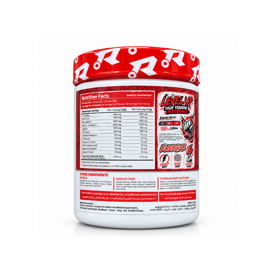 Tractor Twin Turbo Pre-Workout – Mango Passion Fruit – 60 Servings