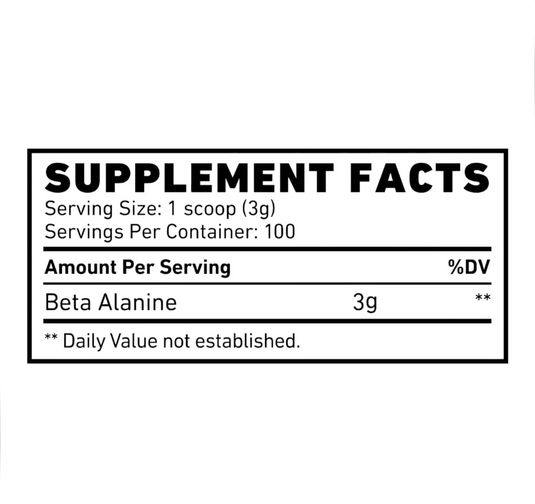 Skeleton Nutrition Beta Alanine 360g 100Serv