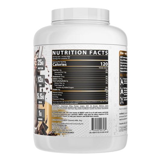 Nutrex Research Isofit-70Serv.-2317g-Chocolate Shake