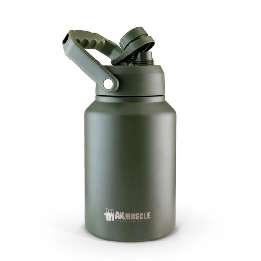 Max Muscle Stainless Steel jug-2L-Dark Green
