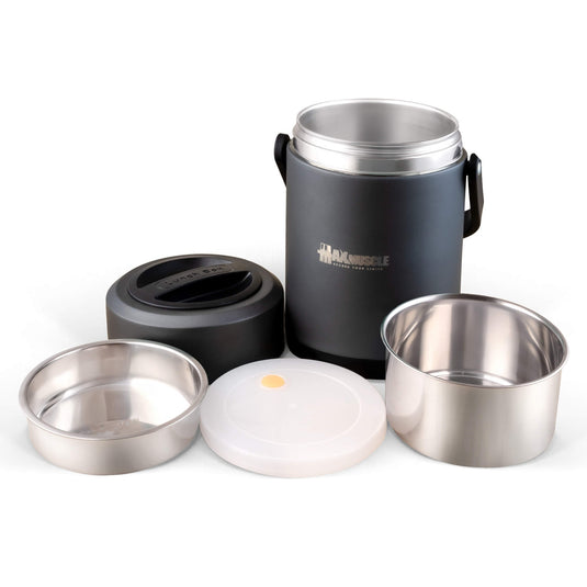 Max Muscle Stainless Steel-Lunch Box Vacuum insulated-2L-