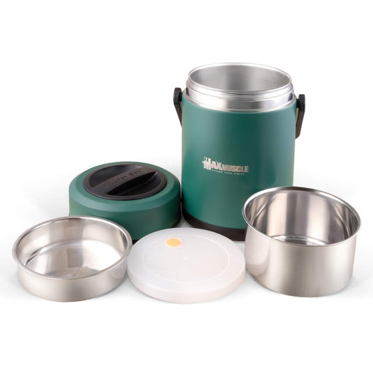 Max Muscle Stainless Steel-Lunch Box Vacuum insulated-2L-