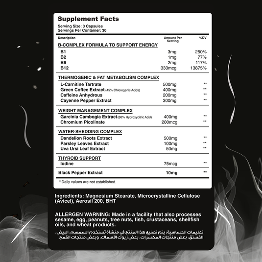 Muscle Add-Black Burn 5.0-30Serv-90Capsules