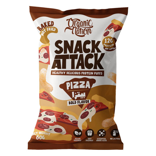 Organic Nation Snack Attack Protein Puffs-1Serv.-60G.