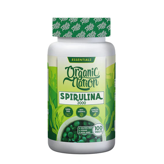 Organic Nation Spirulina-33Serv.-100Tablets