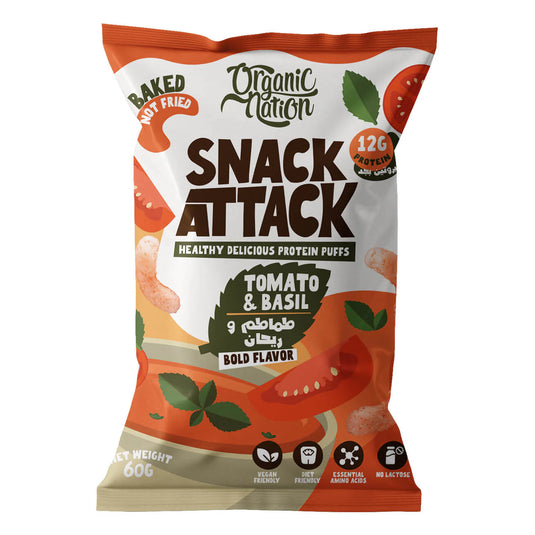 Organic Nation Snack Attack Protein Puffs-1Serv.-60G.