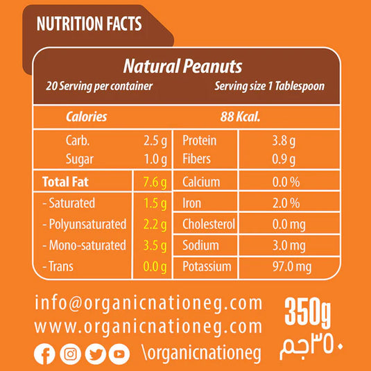 Organic Nation Peanut butter-350G