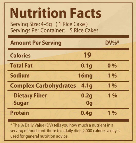 Organic Nation Rice Cake-5Pices.-20Gm.